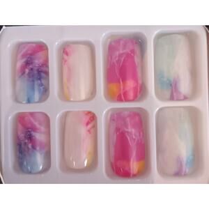 Nail Sets New 24 Piece Magic Nail False Artificial Professional textured art